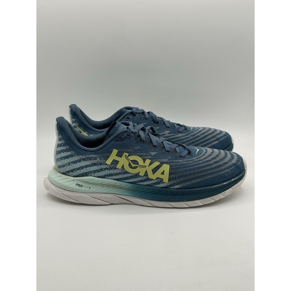 Hoka One One Mach 5 PROFLY Men's 10.5 D Running Shoes 1127893 BSOC Blue/Yellow